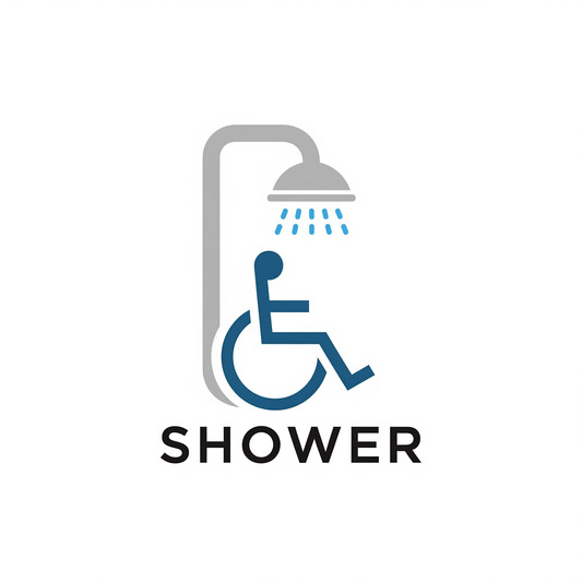 Roll in shower pans image