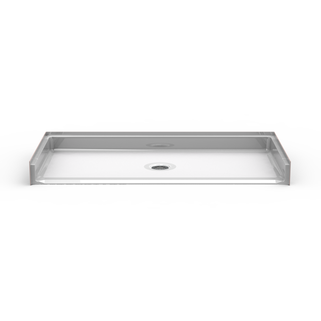 60" x 34" Roll In Shower Pan | Walk In Shower Pan