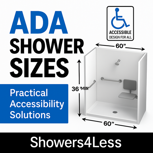 The Ultimate ADA Shower Size &; Specs Resource from Showers4Less