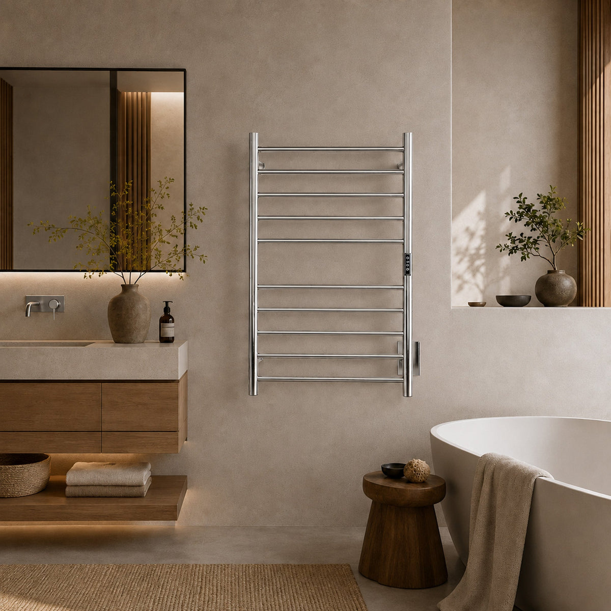 Towel Warmer, Bali Bar Mounted Electric