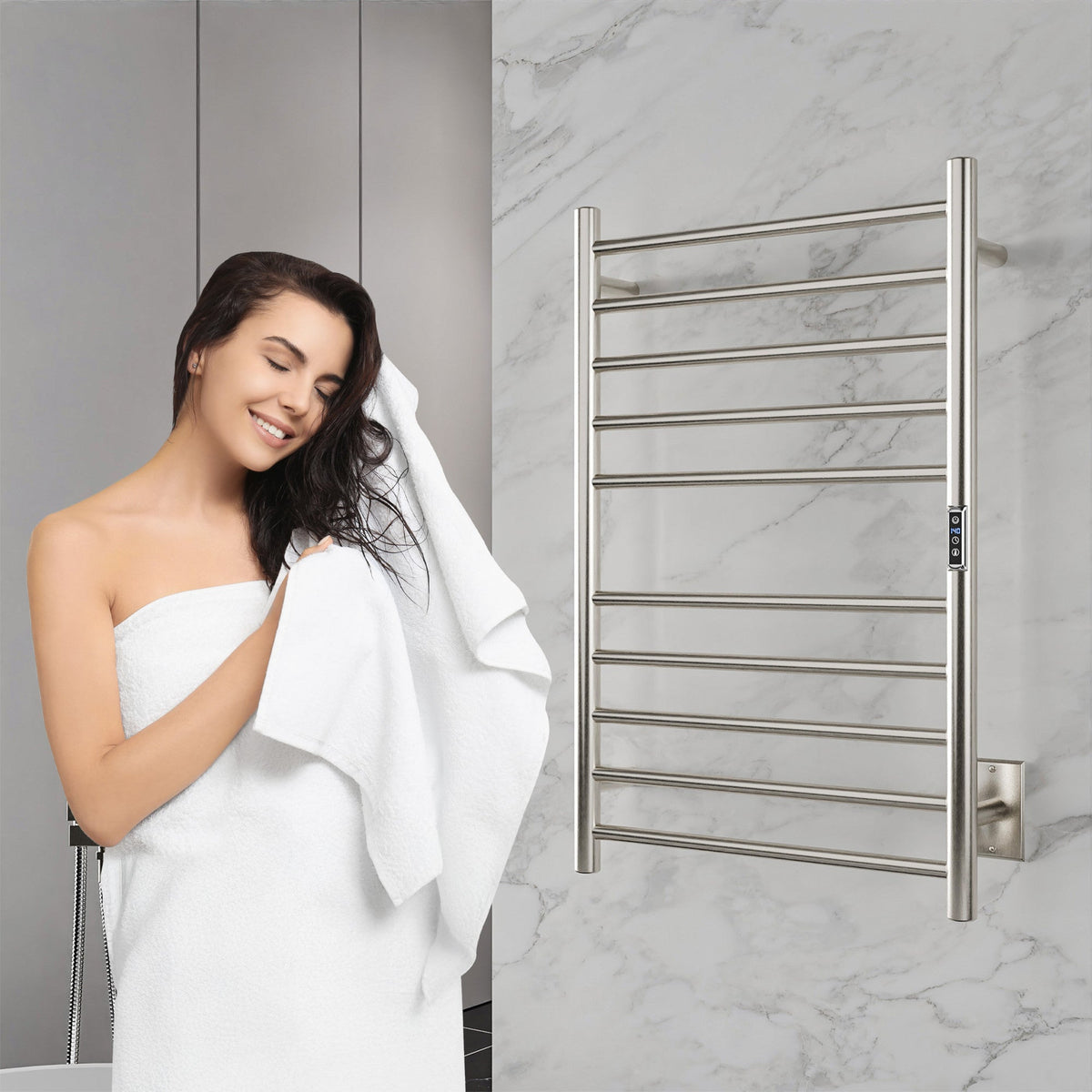 Towel Warmer, Bali Bar Mounted Electric