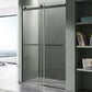 48 x 76 Frameless Shower Door, Kahn Sliding Tsunami Guard Tempered Glass