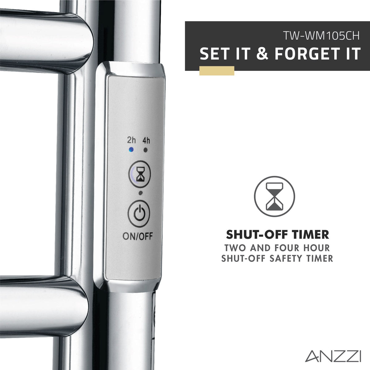 Towel Warmer, ANZZI Elgon Bar Mounted
