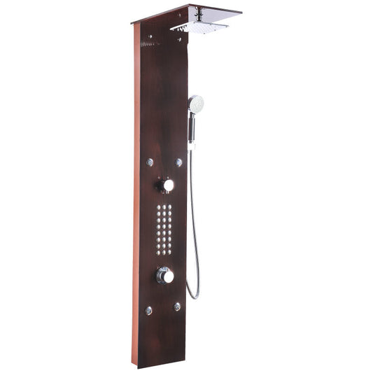 Shower Panel, Rite Jetted Full Body Style Deco-Glass
