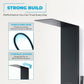 Collines Series 55 in. 2-Jetted Shower Tower with Heavy Rain Shower and Jets and Spray Wand