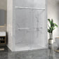 48 x 76 Frameless Shower Door, Ward Sliding Tempered Clear 10mm Glass