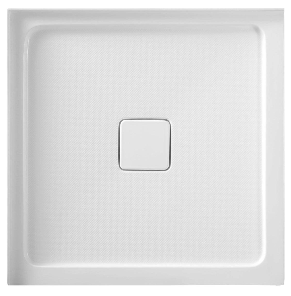 ANZZI Titan 36" x 36" Corner Shower Pan, Durable Marine Grade Acrylic, cUPC Certified, Center Drain, Slip-Resistant Floo