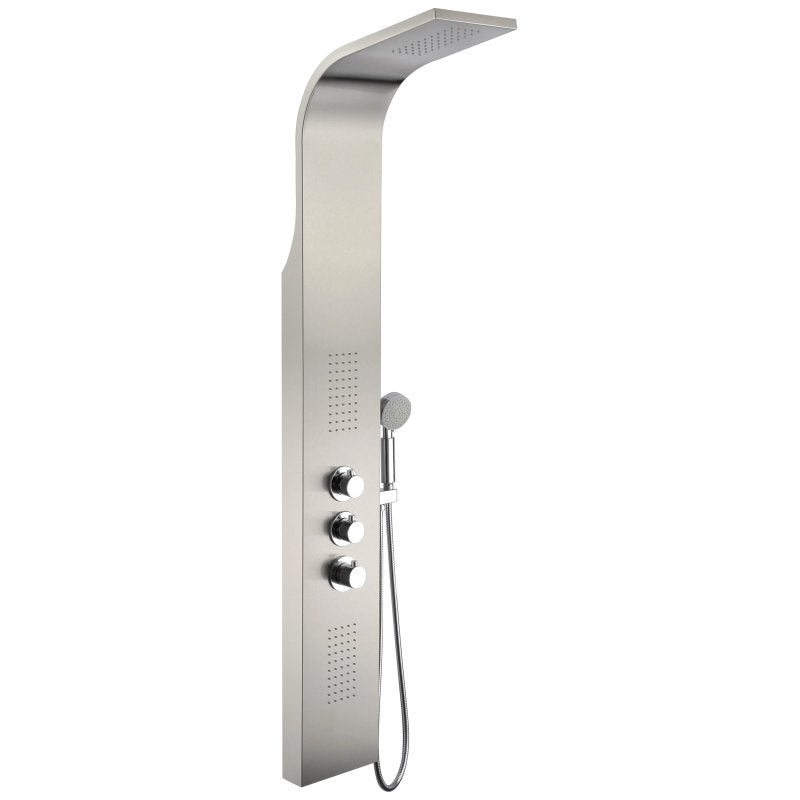 Shower Panel, Arc Jetted Full Body Stainless Steel