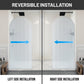 Ember Series 34 in. x 78 in Framed Arch Fixed Shower Screen Door with 8mm Tempered Clear or Fluted Glass