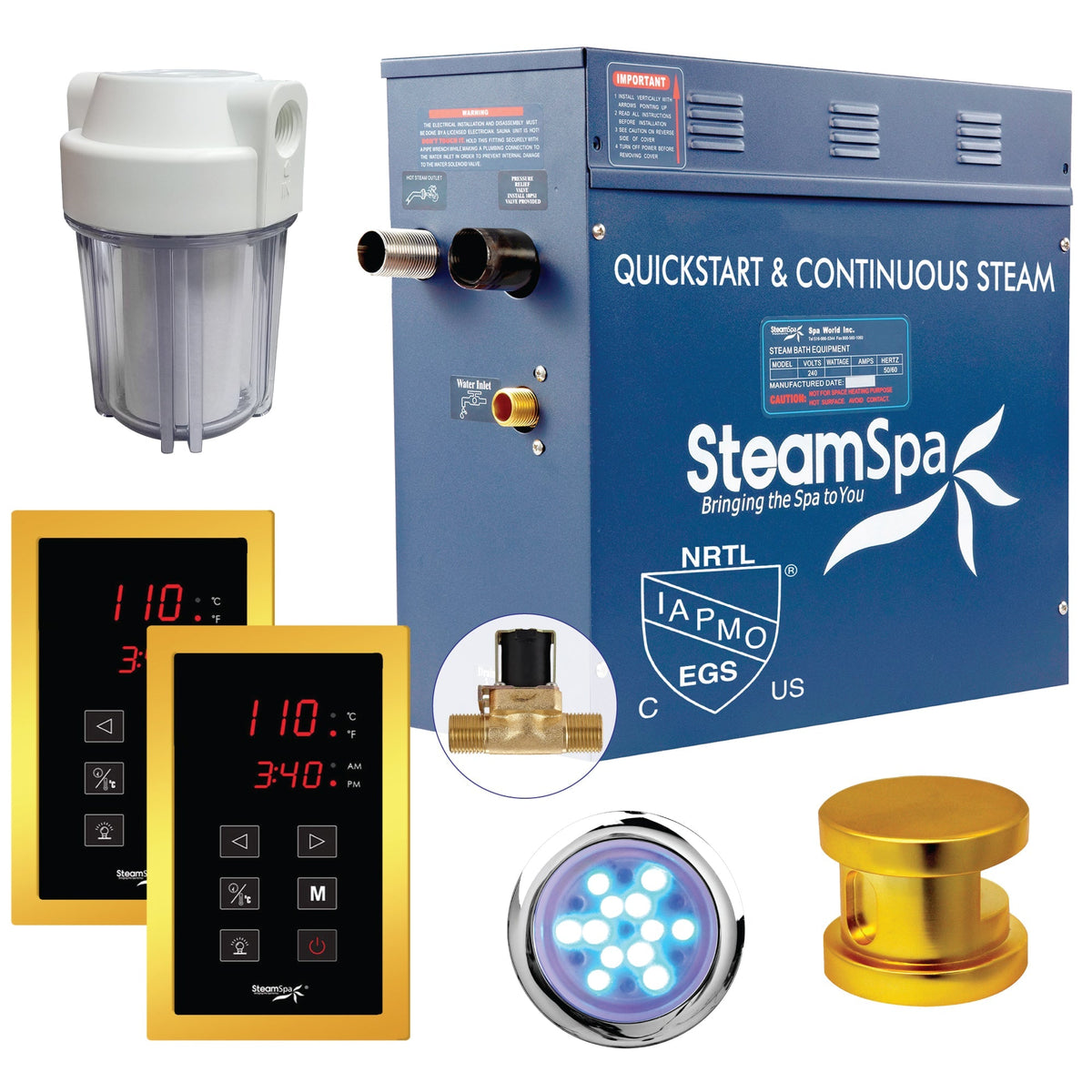Steam Shower Generator, Full Package, Royal