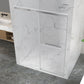 48 x 76 Frameless Shower Door, Ward Sliding Tempered Clear 10mm Glass