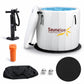 Cold Plunge Tub, Arctic Fox Person Inflatable Kit Gray