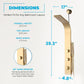 Shower Panel, Cici Jetted Tower Heavy Spray Wand