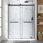 48 x 32 Frameless Shower Door, Pan Only, Kahn Alcove Sliding Combo