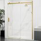 60 x 76 Frameless Shower Door, Rhodes Sliding Tsunami Guard