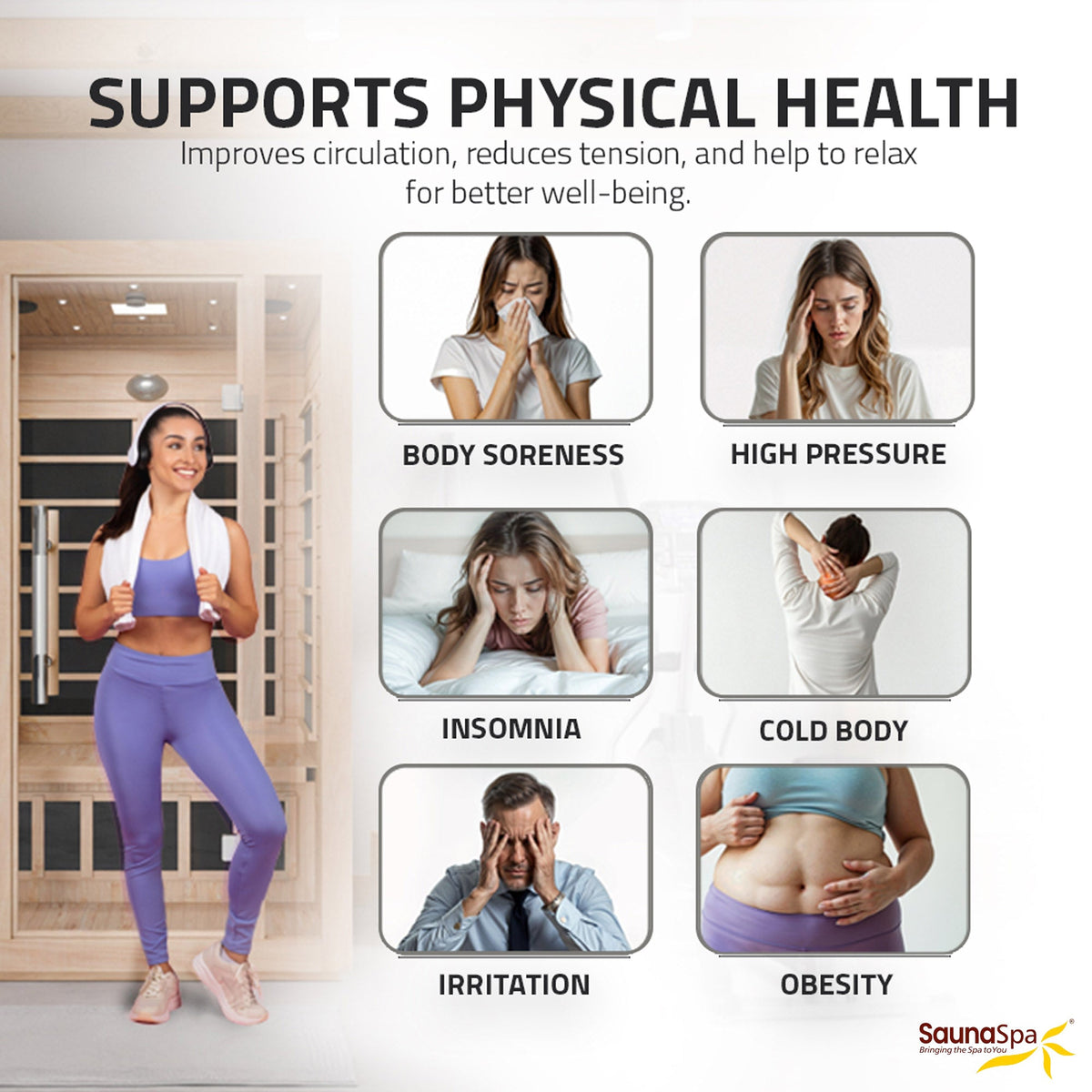 Infrared Sauna, Ischia Person Indoor Hemlock