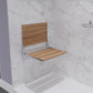 17 x 17 Shower Seat, ANZZI Saxon Folding Teak