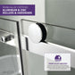 54 x 76 Frameless Shower Door, Rhodes Sliding Tsunami Guard