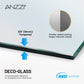 Frameless Shower Door, Mountain x Reversible Sliding Multiple Finishes
