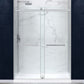 48 x 32 Frameless Shower Door, Pan Only, Kahn Alcove Sliding Combo
