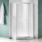 Castle Series 49 in. x 72 in. H Pivot Semi-Frameless Shower Door with Tsunami Guard Tempered Glass