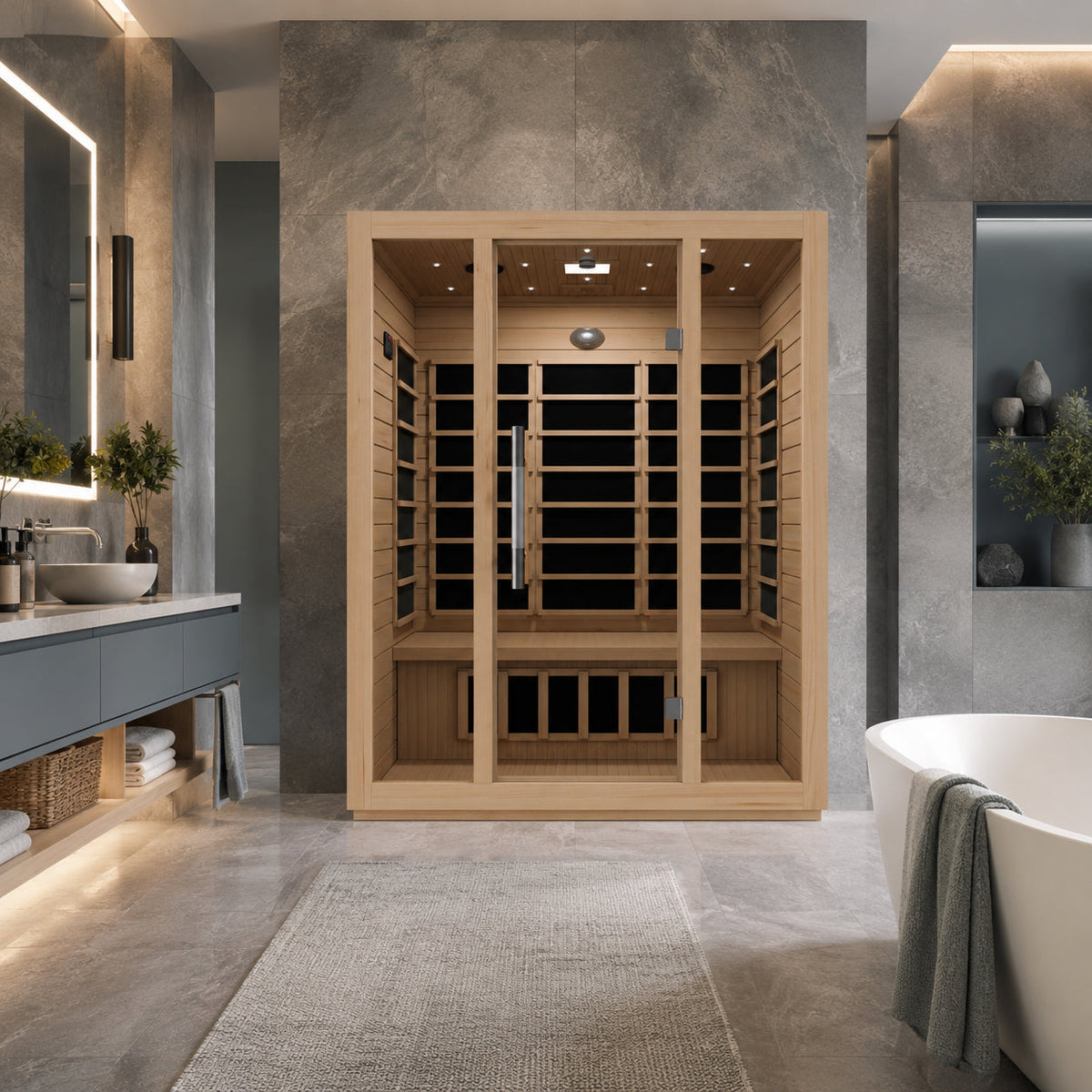 Infrared Sauna, Maldives Person Indoor Hemlock