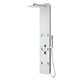 Rhaus Series 60 in. 6-Jetted Full Body Shower Panel with Heavy Rain Shower and Body Jets and Spray Wand in White