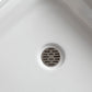 Randi Base Series 36 in. L x 36 in. W Corner Shower Shower Pan Base with Center Drain in Glossy White Marine Acrylic