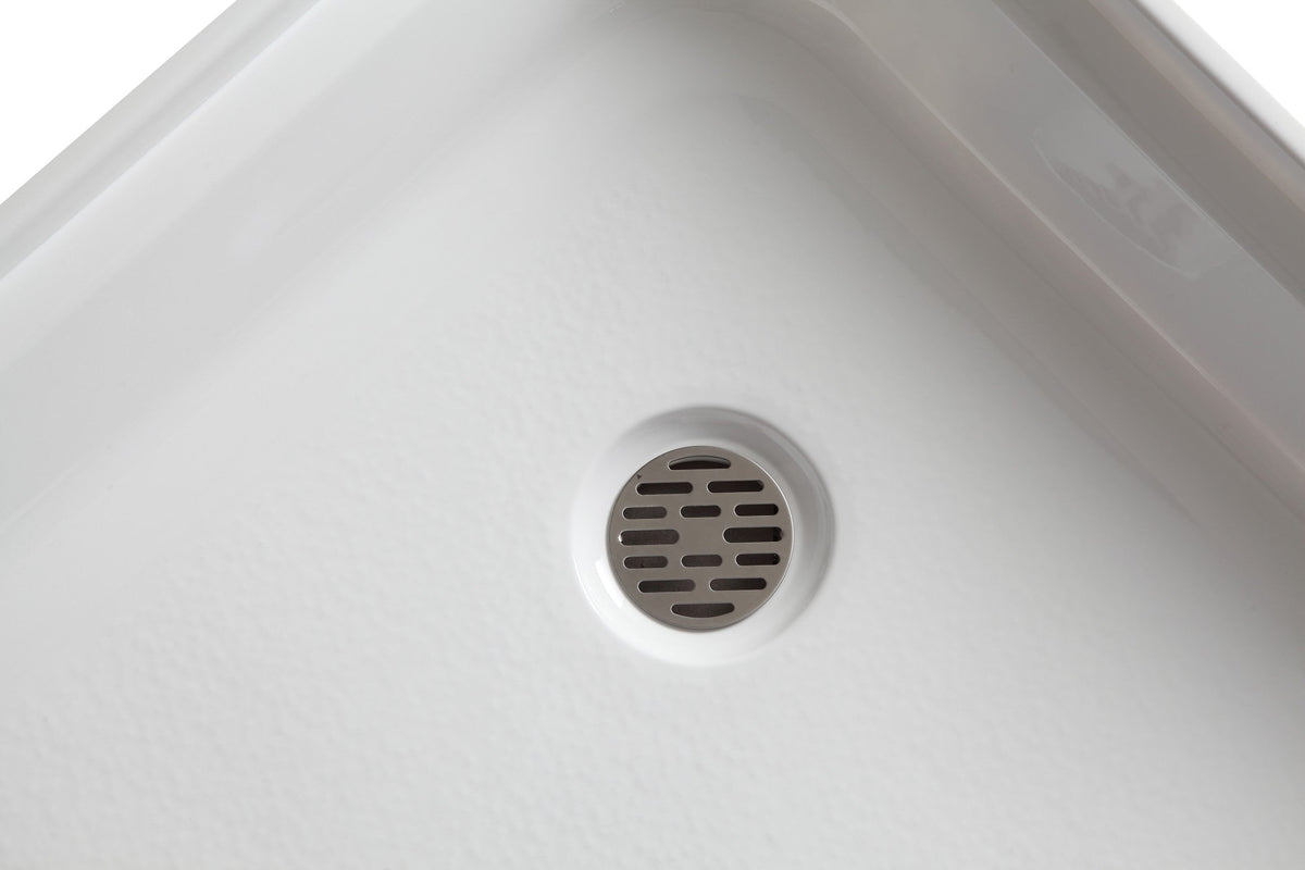 Shower Base, Center Drain, Pan Only 8