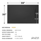 59 x 35 Shower Base, Pan Only, Barrier Free Curbless Black