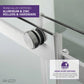 76 x 57 Framed Shower Door, Center Drain, Pan Only