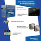 Steam Shower Generator, Full Package, Oasis Wireless New Square with Heads