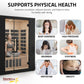 Infrared Sauna, 3 Person Indoor Red