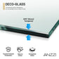 Ember Series 34 in. x 78 in Framed Arch Fixed Shower Screen Door with 8mm Tempered Clear or Fluted Glass