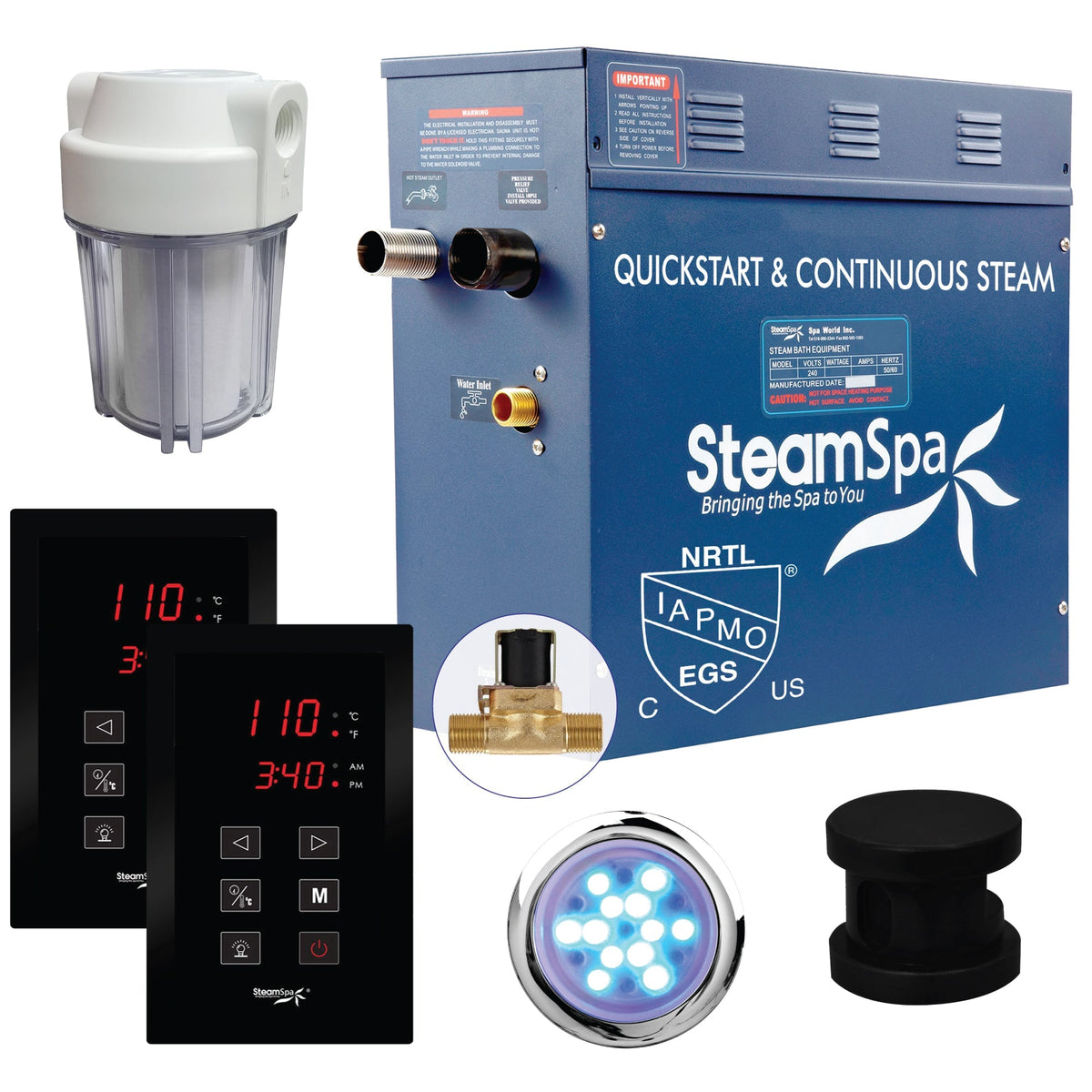 Steam Shower Generator, Full Package, Royal