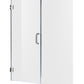Consort Series 60 in. x 72 in. H Hinged Frameless Shower Door with Tsunami Guard Tempered Glass