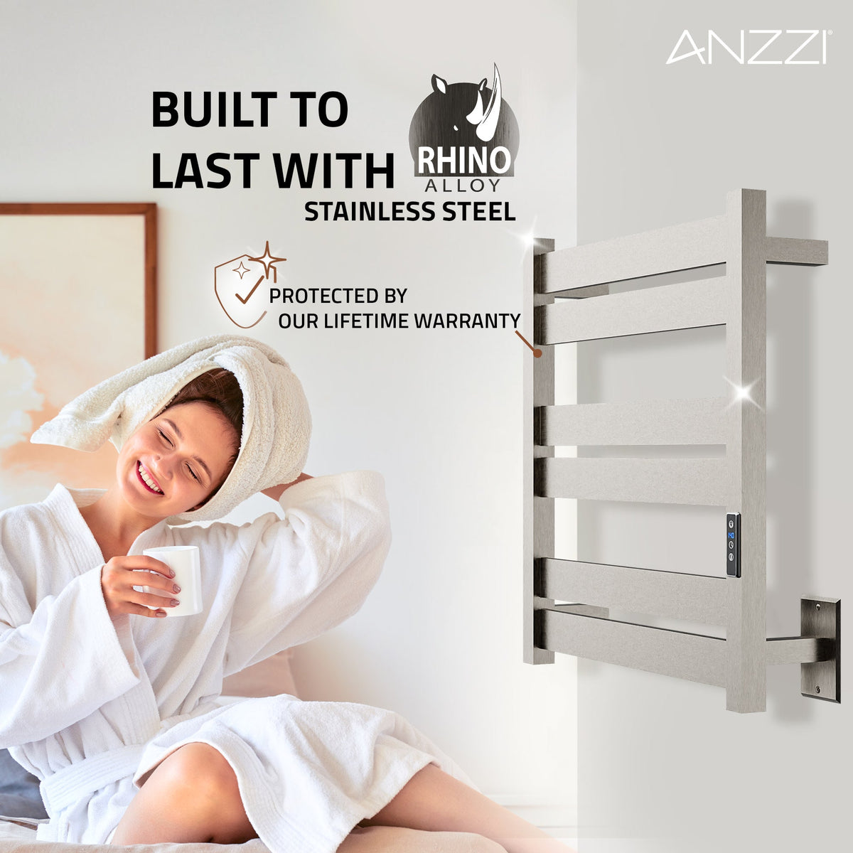 Towel Warmer, ANZZI Starling Bar Mounted