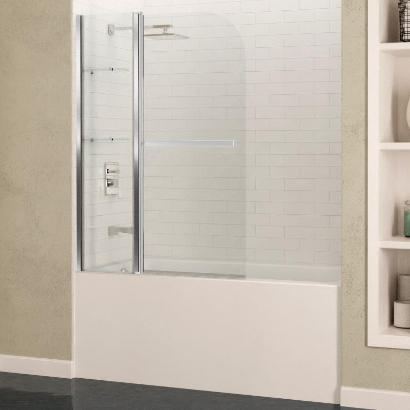 48 x 58 Tub Shower Door, Galleon Frameless TSUNAMI GUARD in. with