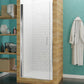 23 x 72 Semi-Frameless Shower Door, Lancer Hinged Frameless Tsunami Tempered Glass