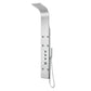 Fontan 64 in. 6-Jetted Full Body Shower Panel System with High-Pressure Rainfall Shower and Spray Wand in Brushed Steel