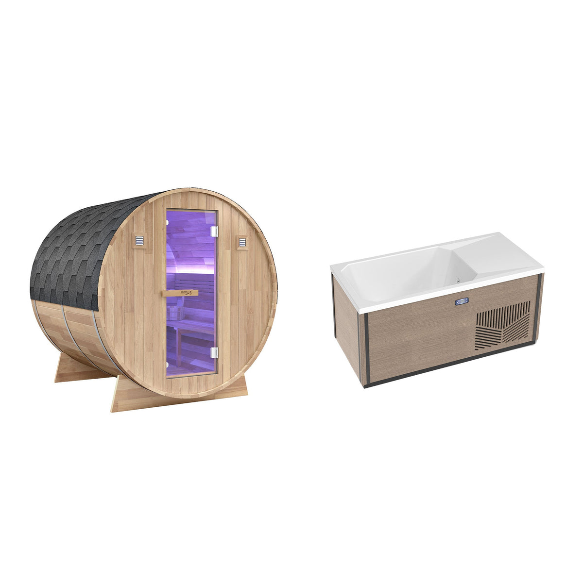 Outdoor Sauna, 4 Person Electric Rock