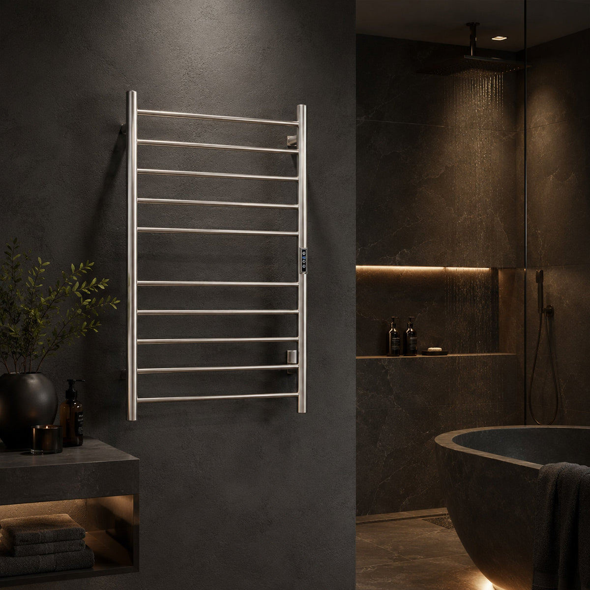 Towel Warmer, Bali Bar Mounted Electric