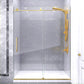 54 x 76 Frameless Shower Door, Madam Sliding Tempered Clear