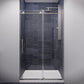 Madam Series 44 to 48 in. x 76 in. Sliding Frameless Shower Door with Tsunami Guard Tempered Glass