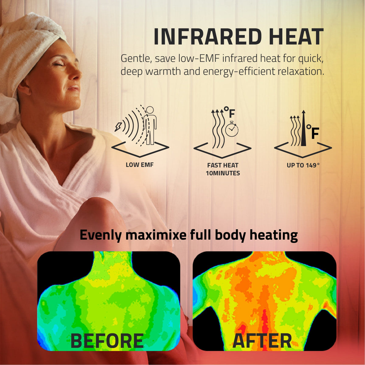 Infrared Sauna, Mauritius Person Carbon FAR