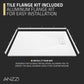 59 x 35 Shower Base, Pan Only, Barrier Free Curbless White and Slip-Resistant