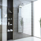 Shower Panel, Echo Jetted Full Body Brushed Steel