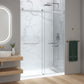 60 x 32 Frameless Shower Door, Pan Only, Kahn Alcove Sliding Combo