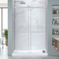 60 x 32 Frameless Shower Door, Pan Only, Kahn Alcove Sliding Combo