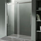 60 x 76 Frameless Shower Door, Stellar Sliding Tsunami Guard
